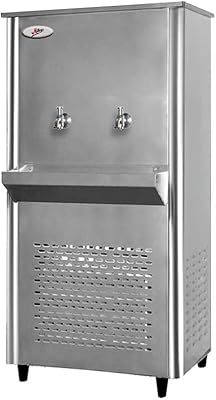 Distributeur d'eau milton 2 robinets 25 gallons avec corps entièrement en acier inoxydable