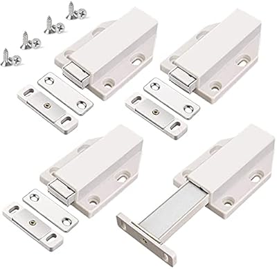 Lot de 4 loquets magnétiques robustes en plastique jay, matériel d'armoire, loquet magnétique tactile pour grande porte et tiroir de cuisine, loquet escamotable. En tant que leader du marché, DIAYTAR COTE D'IVOIRE continue d'innover et de s'agrandir, ajoutant régulièrement de nouvelles références pour mieux satisfaire les besoins de sa clientèle. La qualité des services et des produits est toujours au cœur de ses préoccupations.