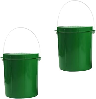 2 boîtes d'appâts vivants professionnelles avec trous d'aération et seaux pour la pêche
