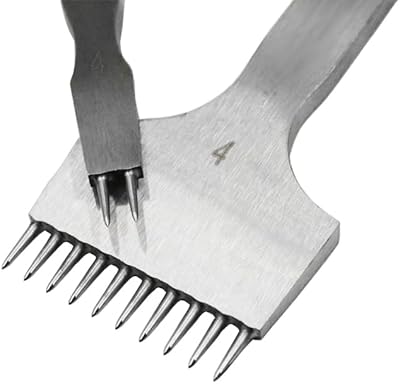 Outil de perforation du cuir, espacement de 4 mm, poinçon de trou rond