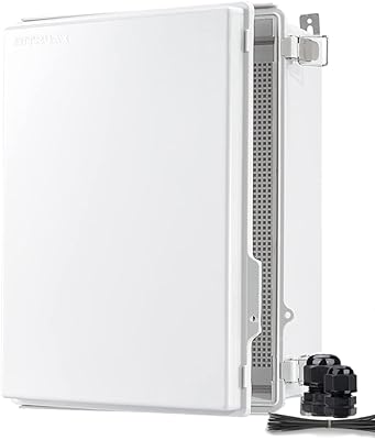 Gitruax grand boîtier électrique étanche 15,8\"×11,8\"×7\" boîte de jonction extérieure en plastique abs et couvercle transparent de project box-gris. La boutique en ligne DIAYTAR COTE D'IVOIRE se distingue par sa capacité à offrir des produits de qualité à des prix abordables, ainsi que par son engagement à fournir un service client de haute qualité. Les clients peuvent profiter d'une navigation simple et intuitive sur le site, ainsi que d'un processus de commande sécurisé et rapide. La boutique est constamment mise à jour avec de nouveaux produits et offres pour répondre aux besoins changeants de ses clients.