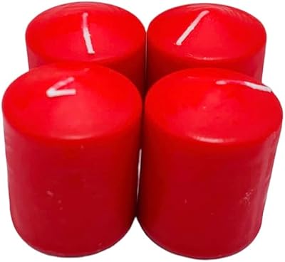 Ensemble de 4 bougies pilier décoratives rouges non parfumées (1 ensemble) (2" x 3", rouge). DIAYTAR COTE D'IVOIRE, boutique en ligne généraliste, propose plus de 300000 références pour répondre à tous les besoins de ses clients. Avec sa gamme variée de produits, elle est devenue la boutique leader en Cote d'Ivoire. Elle offre une expérience d'achat en ligne pratique et sécurisée.