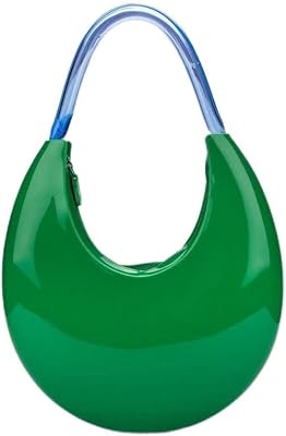 Sac croissant pour femme jelly color vert. DIAYTAR COTE D'IVOIRE se positionne comme un acteur majeur du commerce électronique en Côte d'Ivoire. Elle propose des produits à des prix compétitifs et offre une expérience d'achat en ligne sécurisée et pratique. Les clients peuvent ainsi profiter d'une grande flexibilité et d'une livraison efficace de leurs commandes.
