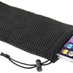 Dfv mobile - pochette en nylon avec fermeture à chaîne et boucle