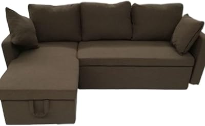 Canapé-lit en forme de l avec coussins sulcha furniture (marron). DIAYTAR COTE D'IVOIRE est une boutique en ligne généraliste qui propose plus de 300000 références de produits, répondant ainsi aux besoins de ses clients ivoiriens. Leader sur le marché ivoirien, elle offre une grande variété de produits pour tous les goûts et les budgets. Avec sa large sélection, DIAYTAR COTE D'IVOIRE est devenue la destination préférée des consommateurs en Côte d'Ivoire.