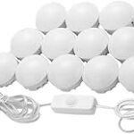 Osaladi 12 ampoules led pour miroir de bureau, commodes blanches, luminaires de vanité