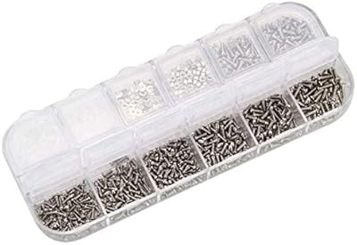 Viqilany 1100 pièces vis écrous kits de réparation 12 sortes en acier inoxydable