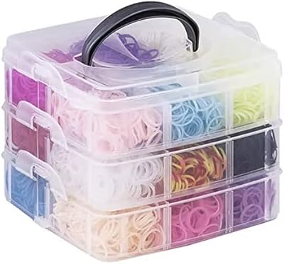 Kit créatif de fabrication de bracelets en caoutchouc coloré miss tiara, 4800 pièces