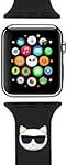 Bracelet en silicone avec logo ras choupette karl lagerfeld pour apple watch 38/40
