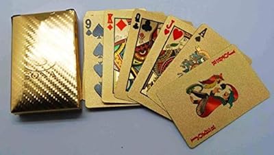 Cartes à jouer plaquées or