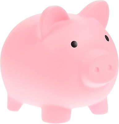 Helvety petite tirelire en forme de cochon incassable, boîte de rangement de pièces