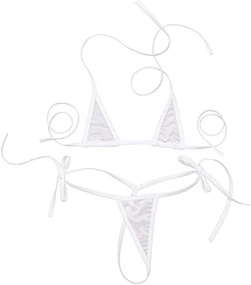 Ensemble bikini transparent extrême pour femme avec haut dos nu et micro string à nouer sur le côté, blanc, taille unique, blanc, taille unique. Chez DIAYTAR COTE D'IVOIRE, nous nous engageons à vous fournir les meilleurs produits aux meilleurs prix. En tant que leader du marché en Côte d'Ivoire, nous nous efforçons de maintenir une large gamme de produits de haute qualité, allant des électroniques aux articles ménagers. Notre but est de rendre vos achats en ligne faciles et agréables.