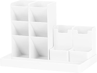 Porte-stylo multifonctionnel en plastique, organisateur de bureau, organisateur de bureau, organisateur de bureau