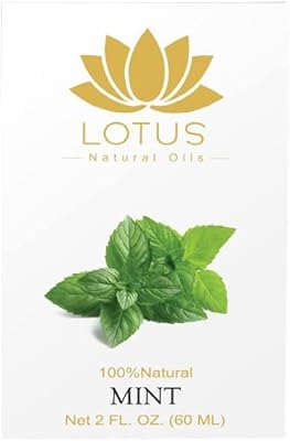 Huile de menthe naturelle de lotus avec compte-gouttes 100% naturel-60 ml