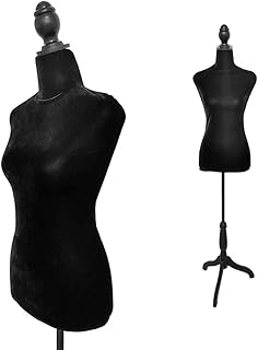 Support de mannequin femme réglable, mannequin réaliste avec base trépied pour vêtements
