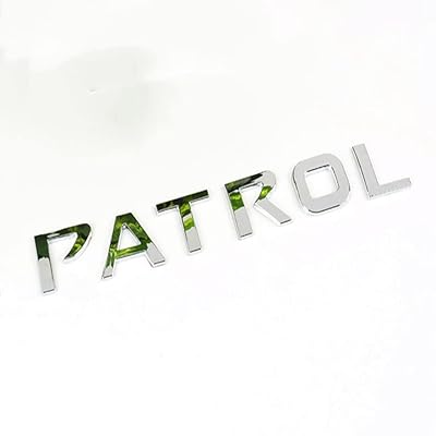 Autocollants de capot avant chromés avec logo patrol pour nissan patrol y61 y62