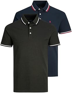 T-shirt polo à manches courtes jj epilus de jack & jones pour hommes