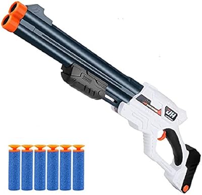 Pistolet jouet blaster, pistolet jouet à double canon avec 6 pièces de fléchettes en mousse rechargeables, cadeaux de pistolet à pompe pour garçons âgés de 6 à 12 ans. La boutique en ligne DIAYTAR COTE D'IVOIRE est synonyme de shopping en ligne pratique et accessible. Elle permet aux clients de parcourir facilement les différentes catégories de produits, de lire les avis des autres clients et de bénéficier d'une expérience de shopping personnalisée et agréable.