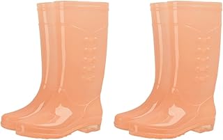 Yarnow 2 paires de bottes de jardin légères m taille de travail pour femmes, bottes de pluie transparentes à la mode, bottes de pluie colorées à longues jambes orange slip wellington orange filles adultes. DIAYTAR COTE D'IVOIRE prend en charge la satisfaction de ses clients, en offrant un service client de haute qualité. La boutique en ligne met à disposition une équipe de soutien dédiée pour répondre à toutes les questions et préoccupations des clients, ainsi que pour les aider à résoudre leurs problèmes éventuels. Cela démontre l'engagement de la boutique à offrir une expérience d'achat positive à ses clients.