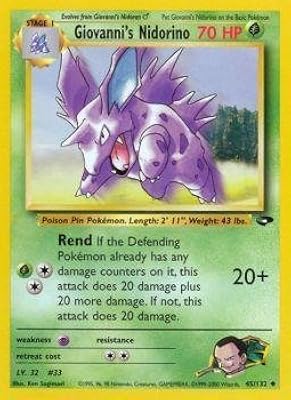 Pokémon - nidorino de giovanni (45) - gym challenge