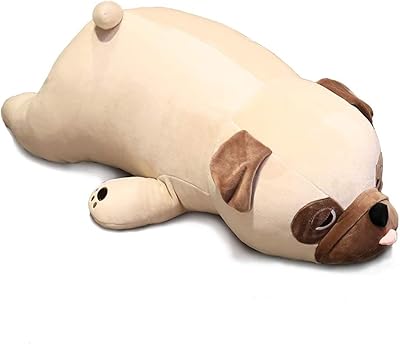 Jouet en peluche bouledogue, jouet en peluche de 20 pouces, oreiller câlin doux