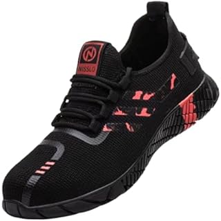 Chaussures de sécurité nislo pour hommes avec embout en acier, respirantes, légères