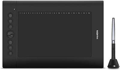Tablette à dessin h610pro v2 8192 avec stylet à pression inclinable sans batterie