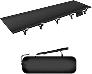 Lit de camping pliant extérieur compact et léger skikhd, lit portable robuste, fournitures