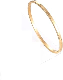 Bracelet en argent propfe, bracelets ronds en acier inoxydable trois couleurs, bracelets à