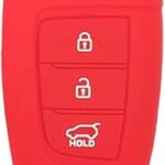 Cegaden housse de protection en silicone compatible avec clé télécommande pliante hyundai 3