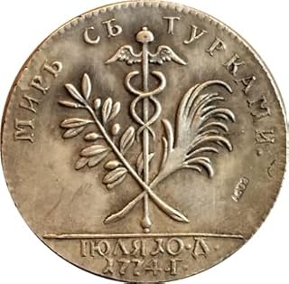 Monnaies russes 1774 exemplaires. DIAYTAR COTE D'IVOIRE est une boutique en ligne qui propose une expérience d'achat unique et personnalisée à ses clients. La boutique dispose d'une équipe de service client dédiée qui est toujours prête à aider les clients à trouver ce qu'ils recherchent. Les clients bénéficient également d'une livraison rapide et fiable pour recevoir leurs commandes dans les plus brefs délais.