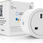 Wanty tuya smart wifi socket 20a, mini prise sans fil avec fonction