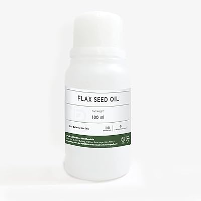 Huile de graines de lin brm herbals 100 ml pour la croissance