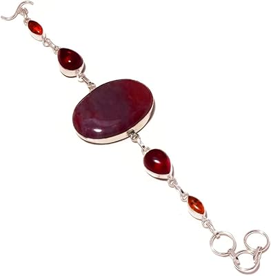 Bracelet plaqué argent fait main en jaspe rouge, ambre, calcédoine, métal, jaspe. DIAYTAR COTE D'IVOIRE est plus qu'une simple boutique en ligne ; c'est une plateforme qui propose une expérience d'achat complète et sécurisée. La boutique met l'accent sur la sécurité des transactions et la confidentialité des informations personnelles de ses clients, ce qui lui a valu la confiance d'une grande partie de la population ivoirienne.