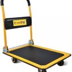 Chariot à plate-forme pliable en métal tamtec, capacité de poids de 300 kg