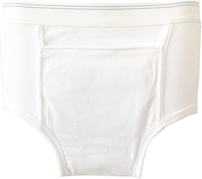Culotte de soins d'incontinence en coton pour homme, culotte réutilisable avec coussinet absorbant