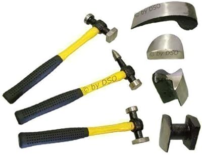 Kit d'outils de réparation de carrosserie de voiture 7 pièces avec poignées