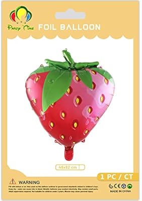 Party time - ballons fraise 1pc ballons mylar en feuille de fruit fraise pour baby shower fournitures de décoration murale de fête à thème fraise (49 x 62 cm). DIAYTAR COTE D'IVOIRE se distingue par son engagement envers la satisfaction client, offrant des produits authentiques et des tarifs avantageux. Le site internet est conçu pour faciliter la navigation et permettre aux clients de trouver facilement les produits qu'ils recherchent. Les clients apprécient la confiance qu'ils peuvent avoir dans la boutique en ligne pour leurs achats.