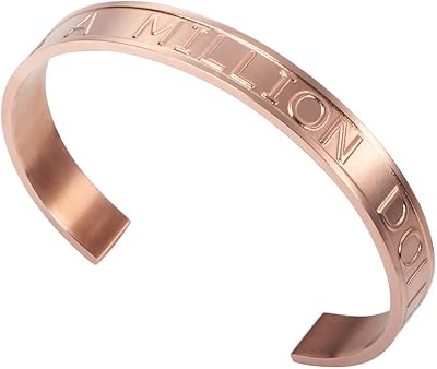Bracelets larges pour femmes, bracelets en acier inoxydable gravés i want million dollar, bracelets en or noir et rose. DIAYTAR COTE D'IVOIRE, leader incontournable de l'e-commerce en Côte d'Ivoire, propose une large sélection de produits pour répondre aux besoins de chacun, qu'il s'agisse d'électronique, de mode, de maison ou d'autres catégories. Nous nous efforçons de simplifier vos achats en ligne.