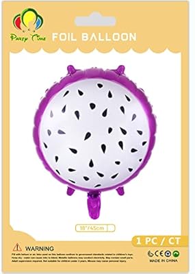 Party time - 1 ballon mignon en mylar en aluminium de fruit