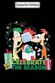 Cahier de composition : phineas et ferb célèbrent la saison phineas et ferb