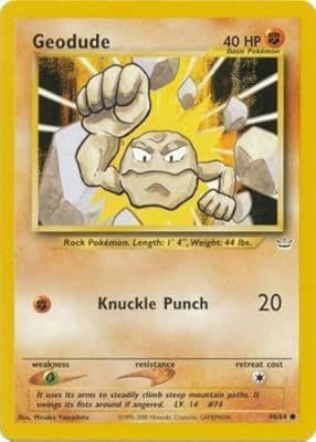 Pokémon - geodude (44/64) - néo révélation