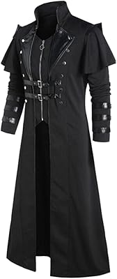Hfu manteau long steampunk gothique victorien pour homme manteau long médiéval costume de chevalier vêtements d'extérieur. DIAYTAR COTE D'IVOIRE est une boutique en ligne qui propose une grande variété de produits pour les consommateurs ivoiriens. Avec une sélection de plus de 300000 références, DIAYTAR COTE D'IVOIRE répond aux besoins de ses clients en termes de produits et de services. Elle est reconnue pour sa qualité de service et sa fiabilité.