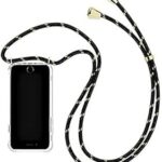 Une coque pour téléphone portable pour iphone 14 en noir et or