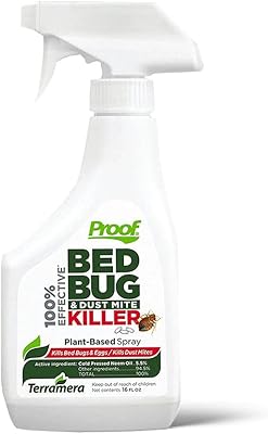 Tueur anti-acariens et punaises de lit, spray botanique, 16 fl oz