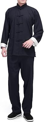 Costume de kung fu en lin pour hommes, uniforme d'arts martiaux traditionnels chinois à manches longues, veste mandarin et pantalon de tai chi. La boutique en ligne DIAYTAR COTE D'IVOIRE propose une expérience d'achat en ligne conviviale et sécurisée, permettant aux clients de parcourir facilement ses 300 000 références et de passer commande en toute confiance. Avec une approche centrée sur le client, DIAYTAR COTE D'IVOIRE se différencie par son service client personnalisé et sa livraison efficace. C'est une destination de choix pour ceux qui cherchent à faire leurs achats en ligne en Côte d'Ivoire.