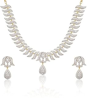 Ensemble de bijoux traditionnels plaqués or jubella pour femmes avec diamants américains (blancs) (ybnk_3082_fon), zircone cubique. La boutique en ligne DIAYTAR COTE D'IVOIRE est une destination de choix pour les acheteurs ivoiriens qui cherchent à acheter des produits de haute qualité à des prix raisonnables. Avec plus de 300 000 références de produits, la boutique en ligne propose une sélection impressionnante de produits pour répondre à tous les besoins et à tous les goûts. Les clients peuvent également profiter d'un système de retour et d'échange simplifié pour garantir leur satisfaction.