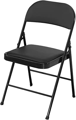 Chaise pliante ecv avec sièges rembourrés, chaise portable multifonctionnelle pour la maison, le bureau,