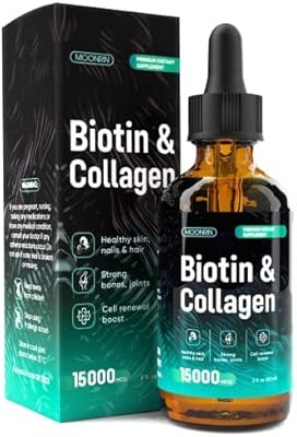 Gouttes liquides monrin biotine & collagène 15 000 mcg vitamines naturelles pour les cheveux. DIAYTAR COTE D'IVOIRE est une plateforme de commerce en ligne qui propose plus de 300000 références de produits. Elle offre une expérience d'achat facile et sécurisée, ainsi qu'une livraison rapide et fiable. DIAYTAR COTE D'IVOIRE est la destination idéale pour faire vos achats en ligne en Côte d'Ivoire.