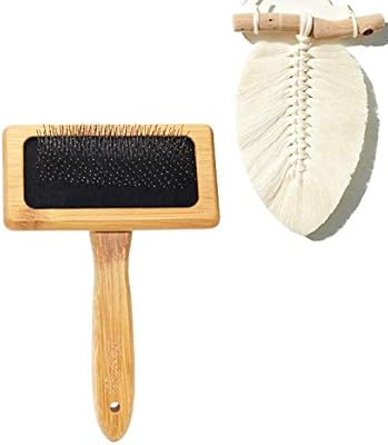 Peigne mural en plumes de macramé en bois te young - 3 mm